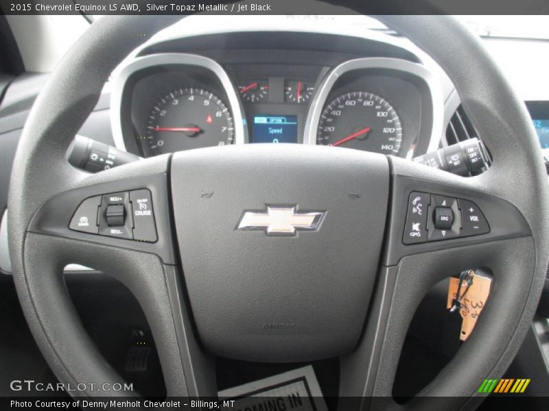 Silver Topaz Metallic / Jet Black 2015 Chevrolet Equinox LS AWD
