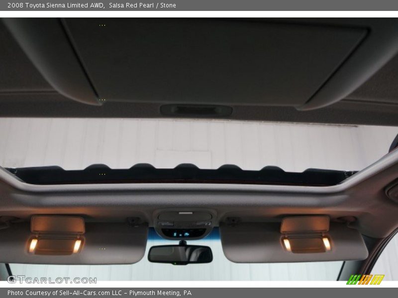 Salsa Red Pearl / Stone 2008 Toyota Sienna Limited AWD