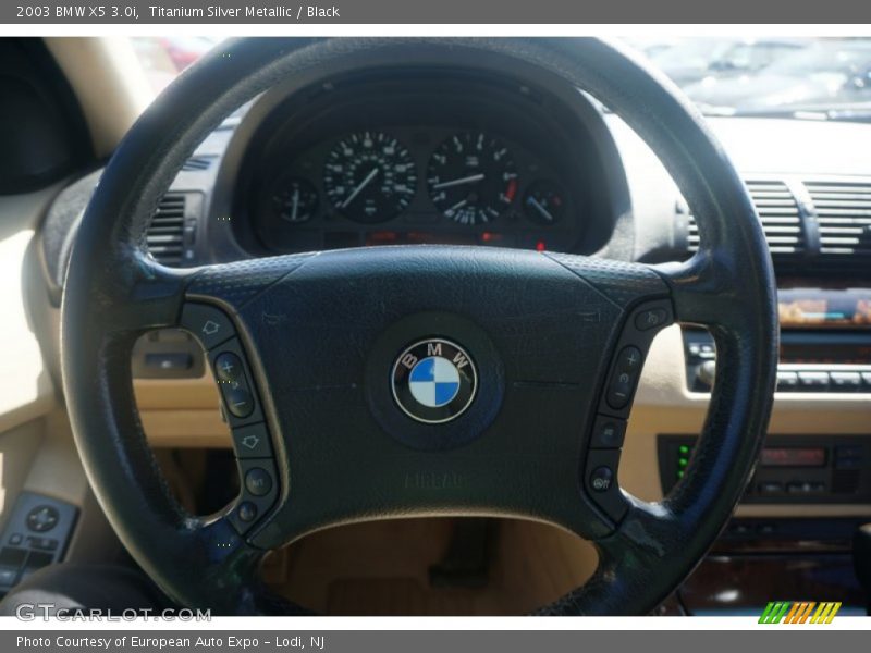 Titanium Silver Metallic / Black 2003 BMW X5 3.0i