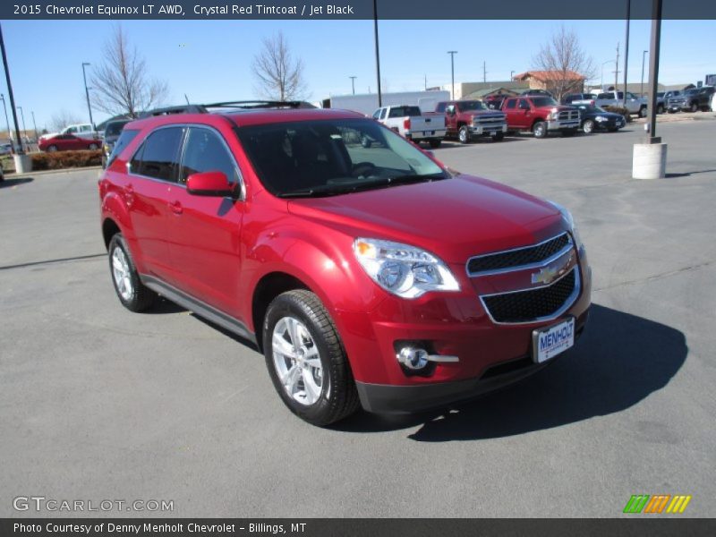 Crystal Red Tintcoat / Jet Black 2015 Chevrolet Equinox LT AWD