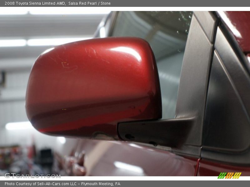 Salsa Red Pearl / Stone 2008 Toyota Sienna Limited AWD