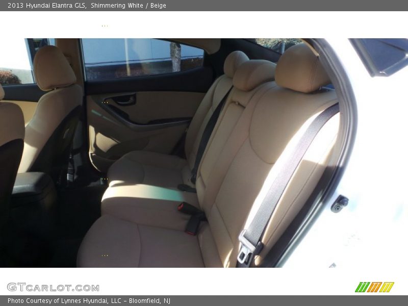 Shimmering White / Beige 2013 Hyundai Elantra GLS