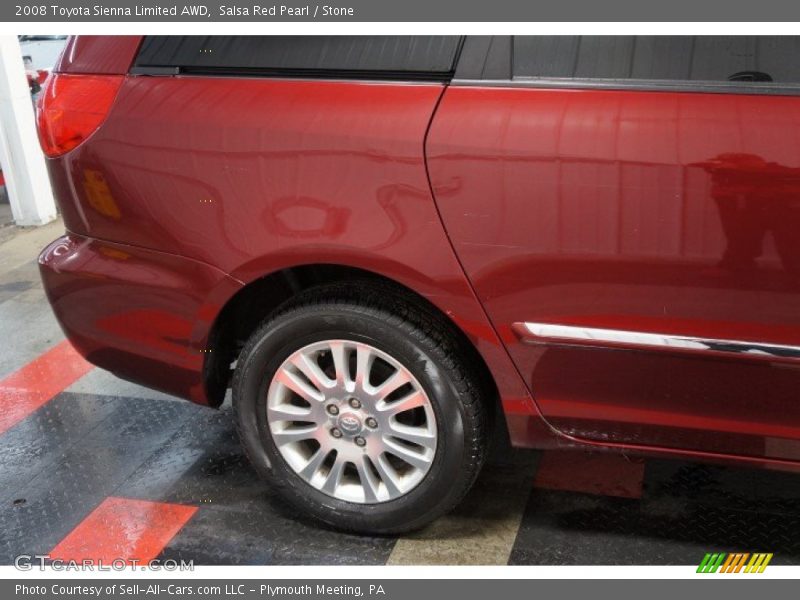 Salsa Red Pearl / Stone 2008 Toyota Sienna Limited AWD