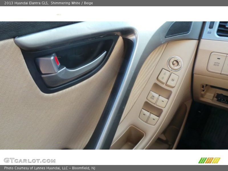 Shimmering White / Beige 2013 Hyundai Elantra GLS