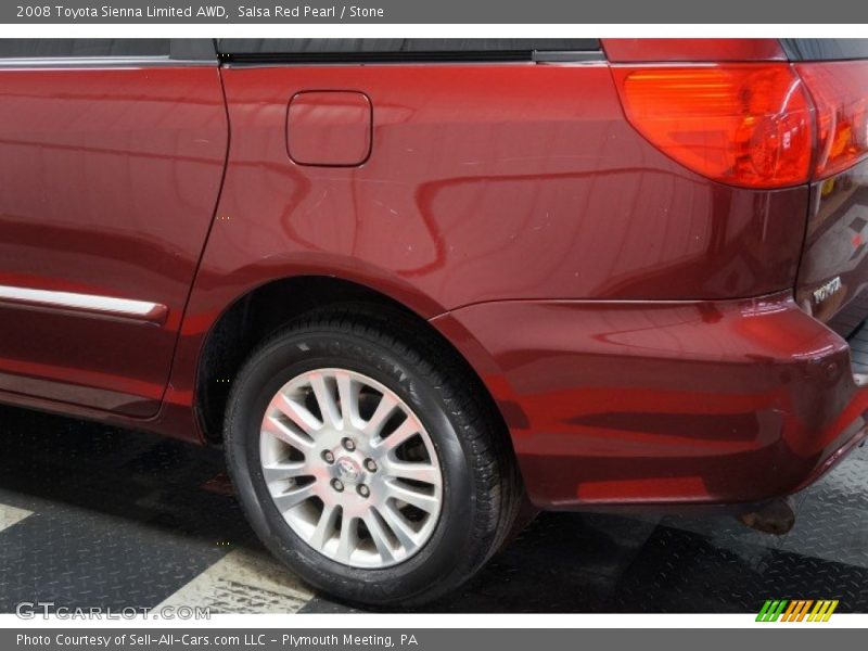 Salsa Red Pearl / Stone 2008 Toyota Sienna Limited AWD