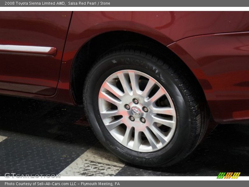 Salsa Red Pearl / Stone 2008 Toyota Sienna Limited AWD