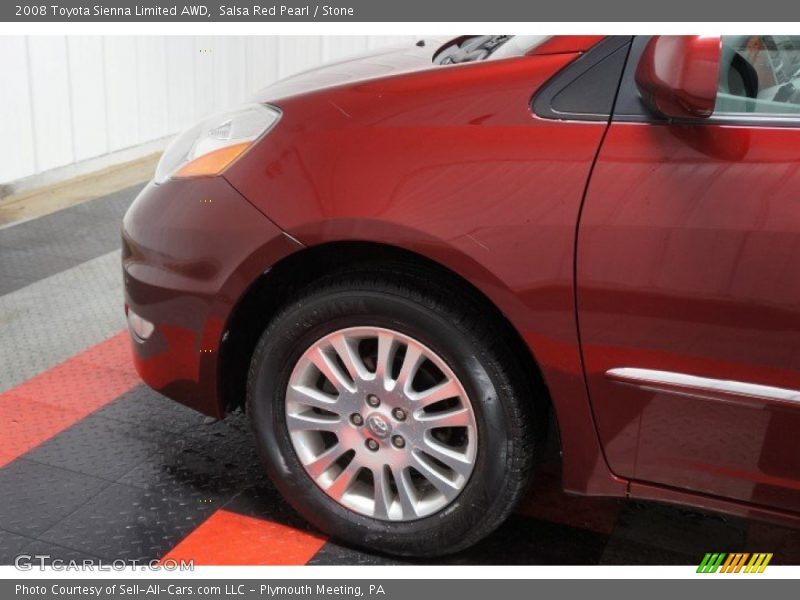 Salsa Red Pearl / Stone 2008 Toyota Sienna Limited AWD