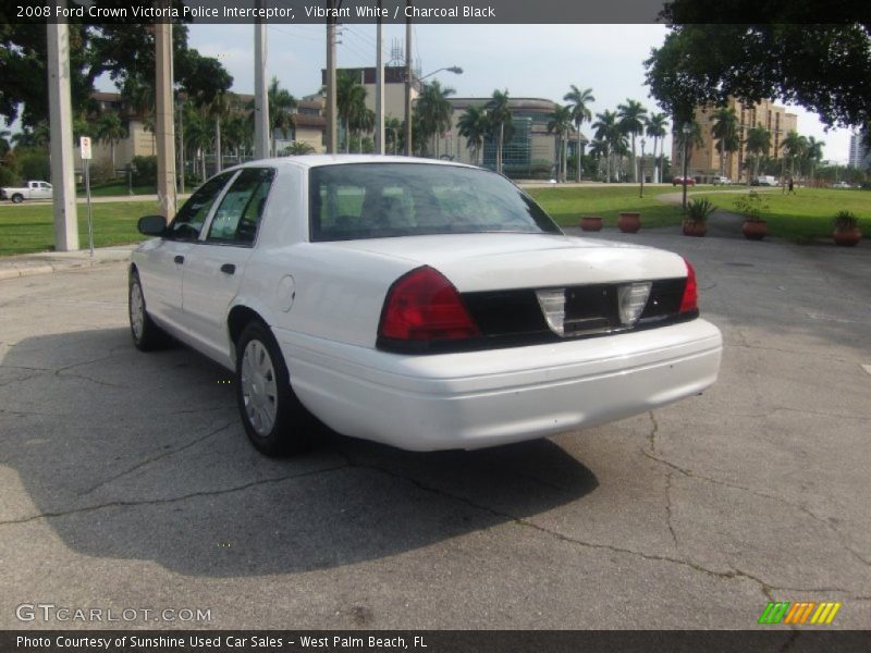 Vibrant White / Charcoal Black 2008 Ford Crown Victoria Police Interceptor