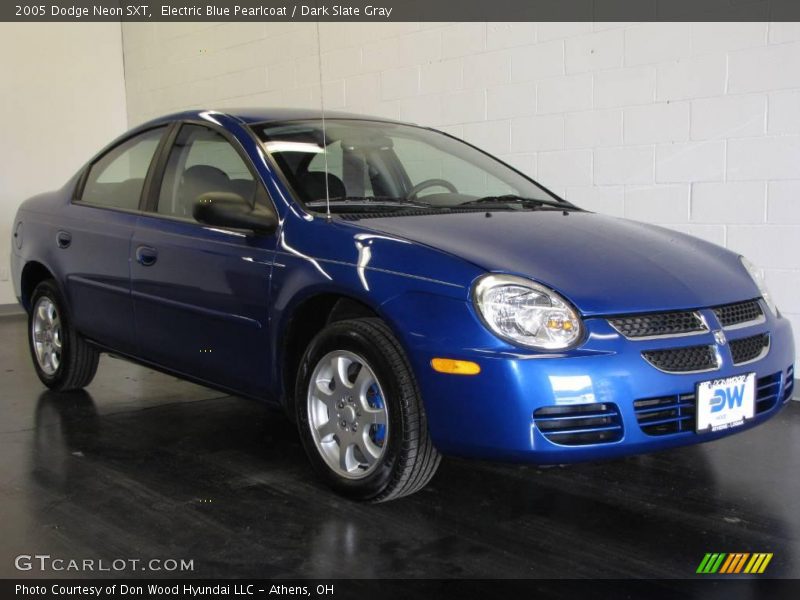 Electric Blue Pearlcoat / Dark Slate Gray 2005 Dodge Neon SXT