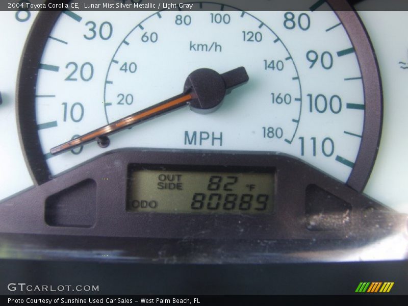 Lunar Mist Silver Metallic / Light Gray 2004 Toyota Corolla CE