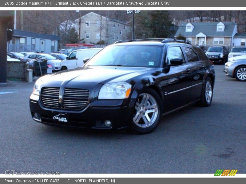 Brilliant Black Crystal Pearl / Dark Slate Gray/Medium Slate Gray 2005 Dodge Magnum R/T