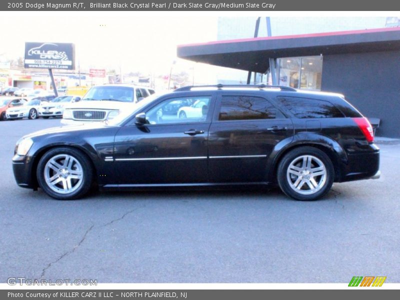Brilliant Black Crystal Pearl / Dark Slate Gray/Medium Slate Gray 2005 Dodge Magnum R/T