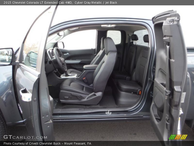 Cyber Gray Metallic / Jet Black 2015 Chevrolet Colorado LT Extended Cab 4WD