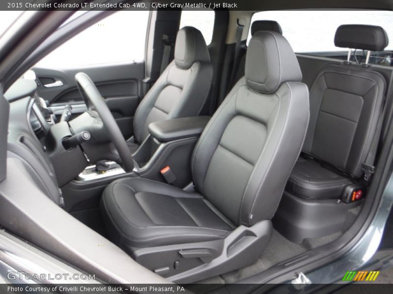 Cyber Gray Metallic / Jet Black 2015 Chevrolet Colorado LT Extended Cab 4WD