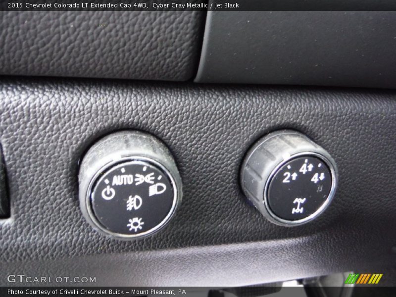 Cyber Gray Metallic / Jet Black 2015 Chevrolet Colorado LT Extended Cab 4WD