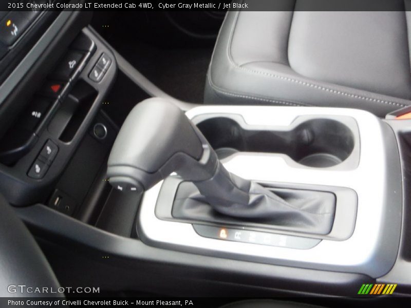 Cyber Gray Metallic / Jet Black 2015 Chevrolet Colorado LT Extended Cab 4WD