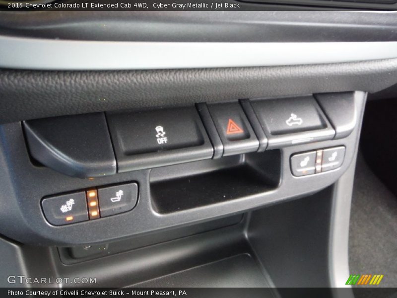 Cyber Gray Metallic / Jet Black 2015 Chevrolet Colorado LT Extended Cab 4WD