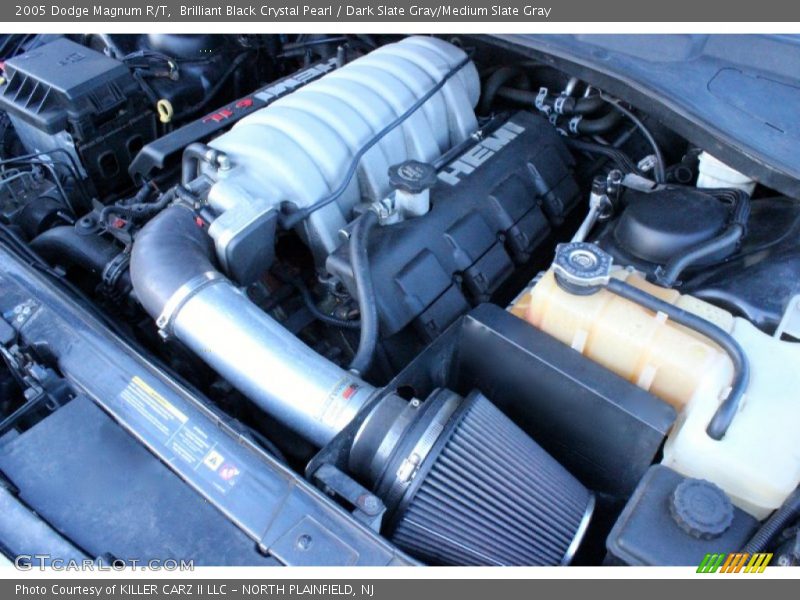 Brilliant Black Crystal Pearl / Dark Slate Gray/Medium Slate Gray 2005 Dodge Magnum R/T