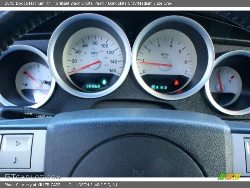 Brilliant Black Crystal Pearl / Dark Slate Gray/Medium Slate Gray 2005 Dodge Magnum R/T