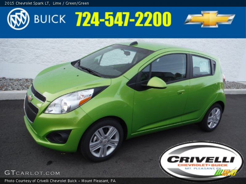 Lime / Green/Green 2015 Chevrolet Spark LT