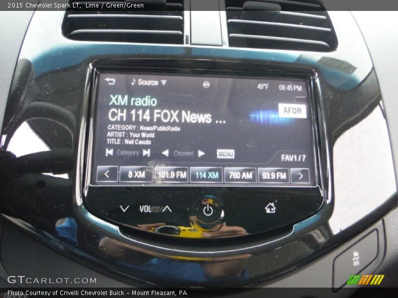 Lime / Green/Green 2015 Chevrolet Spark LT