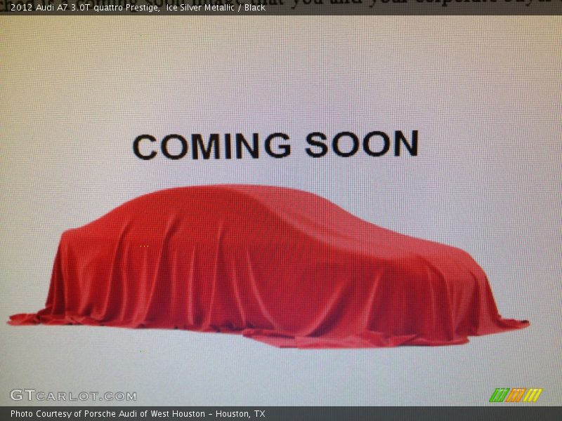 Ice Silver Metallic / Black 2012 Audi A7 3.0T quattro Prestige