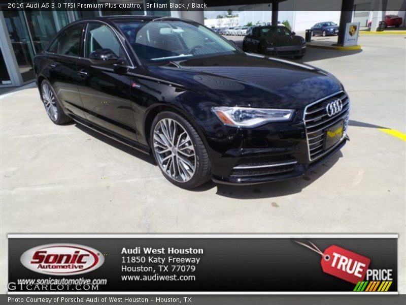 Brilliant Black / Black 2016 Audi A6 3.0 TFSI Premium Plus quattro