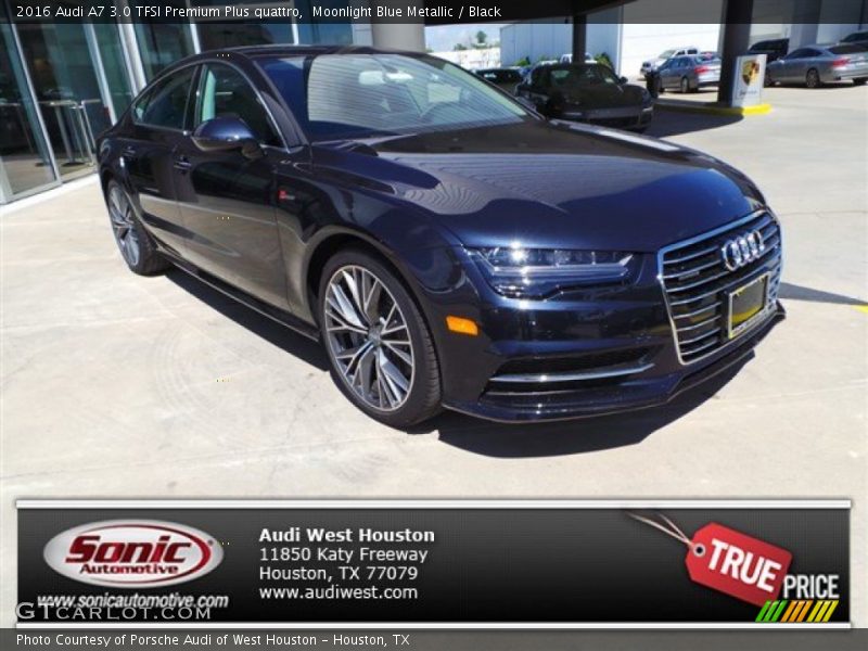 Moonlight Blue Metallic / Black 2016 Audi A7 3.0 TFSI Premium Plus quattro