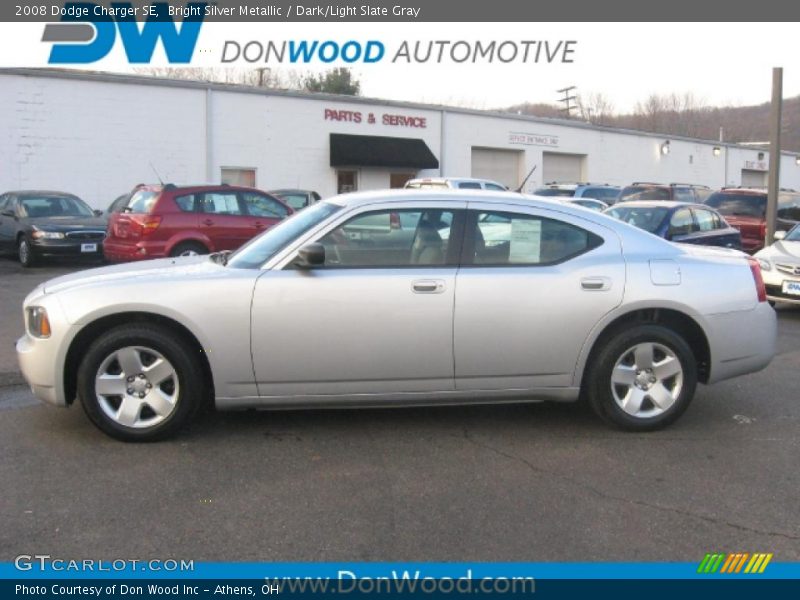 Bright Silver Metallic / Dark/Light Slate Gray 2008 Dodge Charger SE