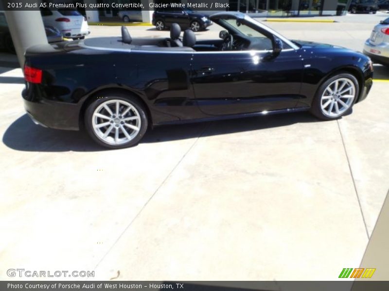 Glacier White Metallic / Black 2015 Audi A5 Premium Plus quattro Convertible