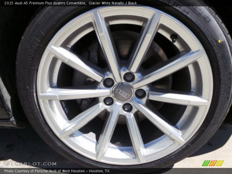 Glacier White Metallic / Black 2015 Audi A5 Premium Plus quattro Convertible
