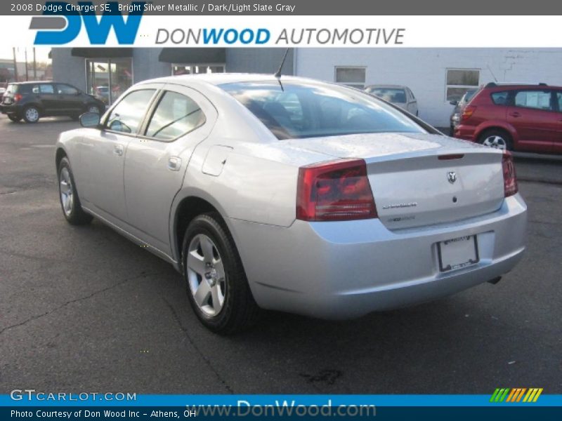 Bright Silver Metallic / Dark/Light Slate Gray 2008 Dodge Charger SE