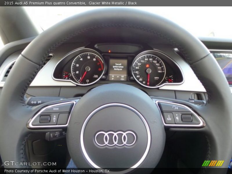 Glacier White Metallic / Black 2015 Audi A5 Premium Plus quattro Convertible