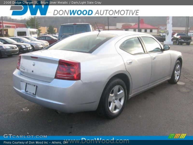 Bright Silver Metallic / Dark/Light Slate Gray 2008 Dodge Charger SE