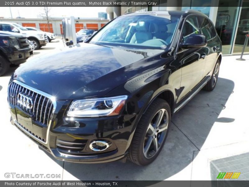 Mythos Black Metallic / Titanium Gray 2015 Audi Q5 3.0 TDI Premium Plus quattro