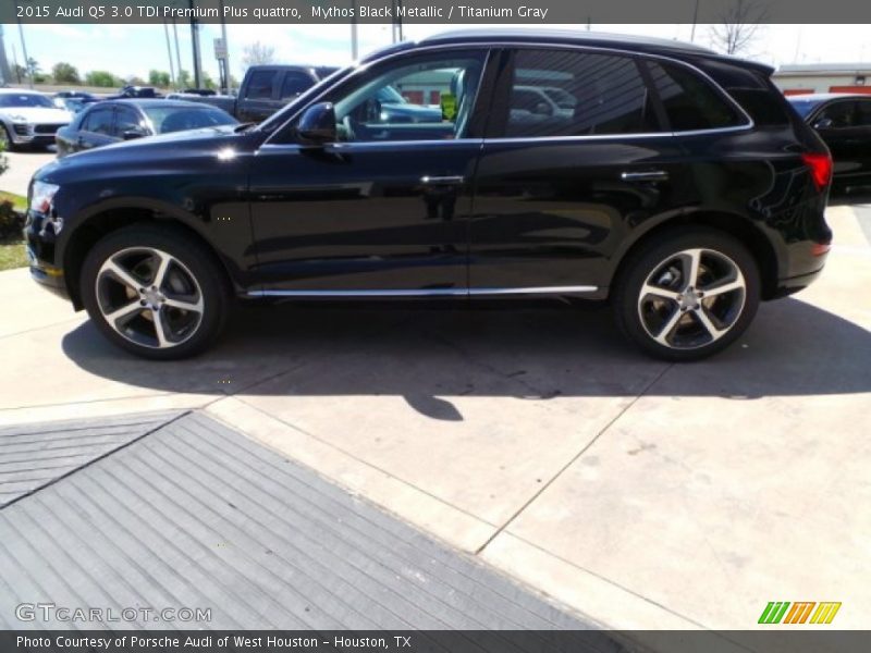 Mythos Black Metallic / Titanium Gray 2015 Audi Q5 3.0 TDI Premium Plus quattro