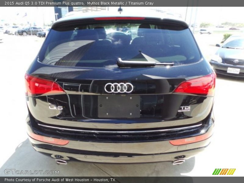 Mythos Black Metallic / Titanium Gray 2015 Audi Q5 3.0 TDI Premium Plus quattro