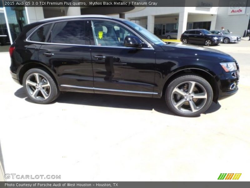 Mythos Black Metallic / Titanium Gray 2015 Audi Q5 3.0 TDI Premium Plus quattro