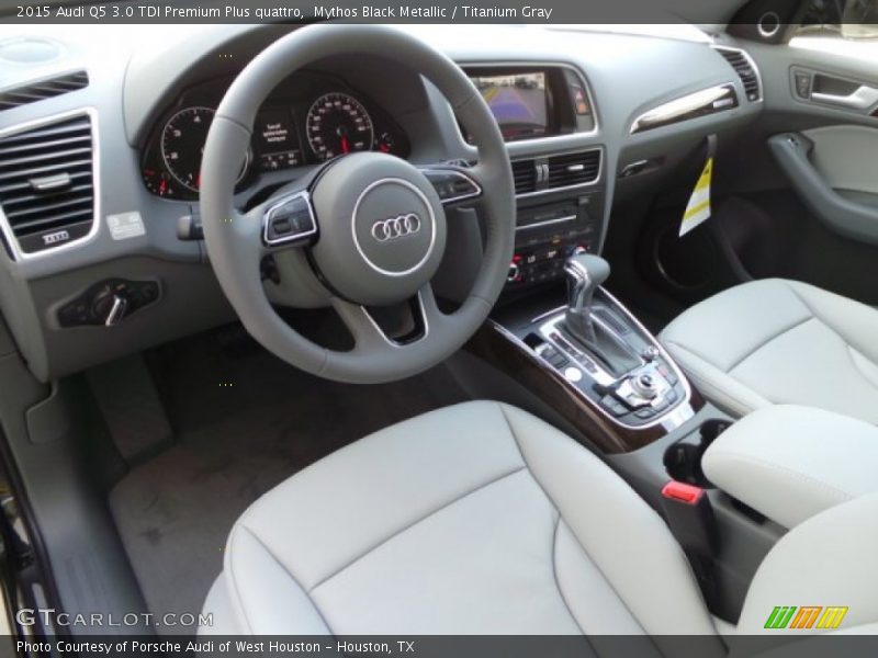 Mythos Black Metallic / Titanium Gray 2015 Audi Q5 3.0 TDI Premium Plus quattro