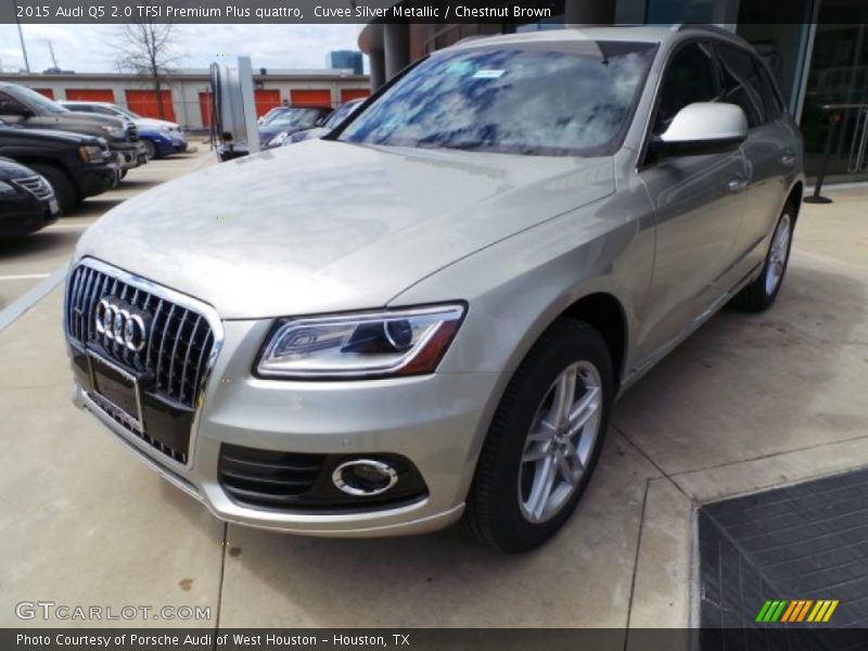 Cuvee Silver Metallic / Chestnut Brown 2015 Audi Q5 2.0 TFSI Premium Plus quattro
