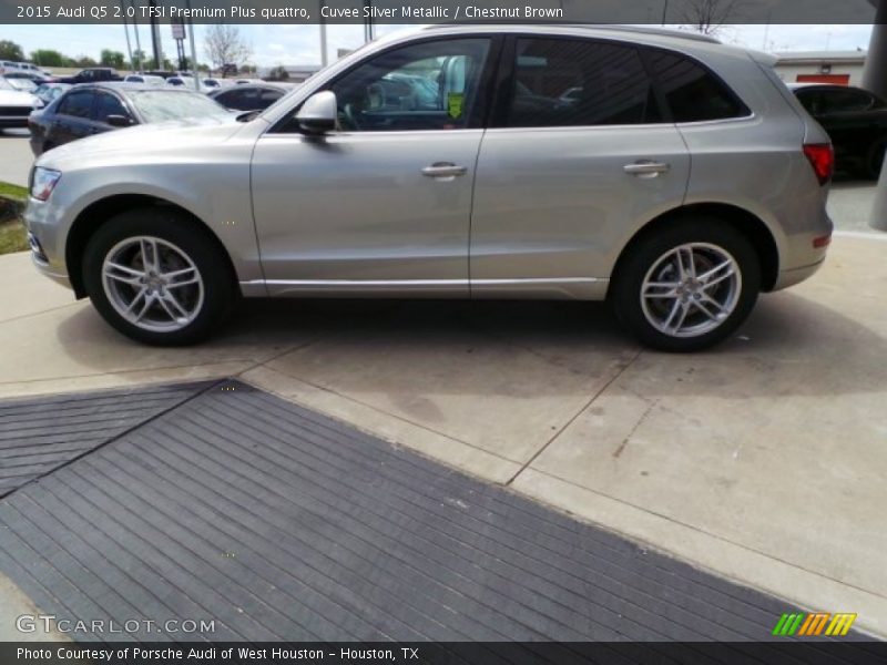 Cuvee Silver Metallic / Chestnut Brown 2015 Audi Q5 2.0 TFSI Premium Plus quattro