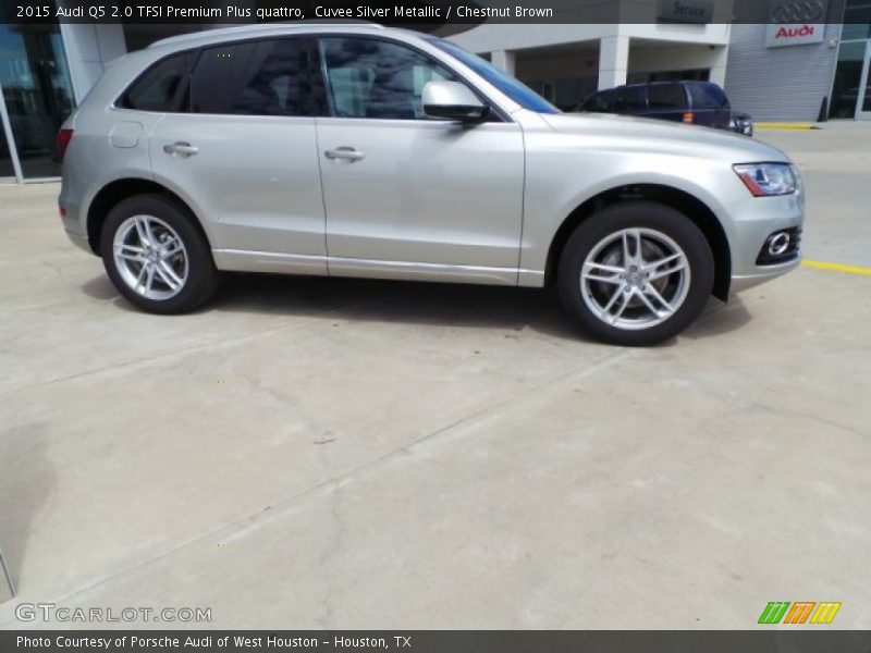 Cuvee Silver Metallic / Chestnut Brown 2015 Audi Q5 2.0 TFSI Premium Plus quattro
