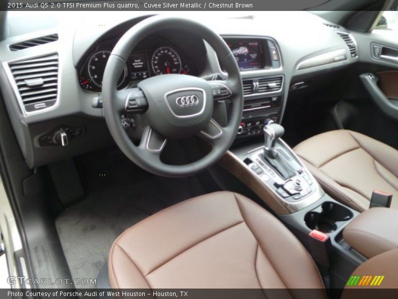 Cuvee Silver Metallic / Chestnut Brown 2015 Audi Q5 2.0 TFSI Premium Plus quattro