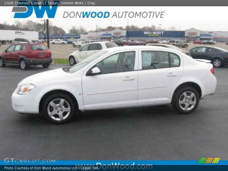 Summit White / Gray 2008 Chevrolet Cobalt LT Sedan