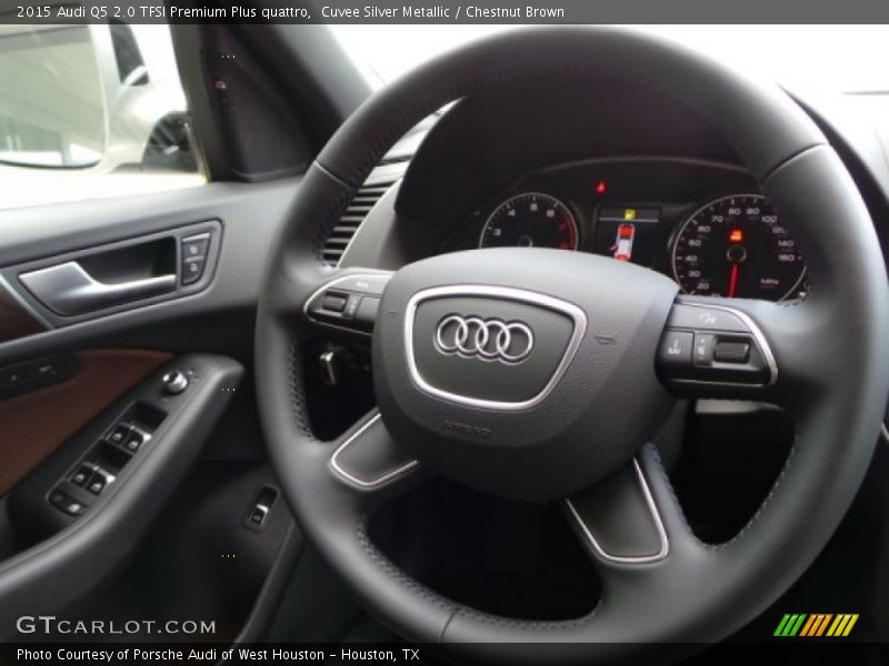 Cuvee Silver Metallic / Chestnut Brown 2015 Audi Q5 2.0 TFSI Premium Plus quattro
