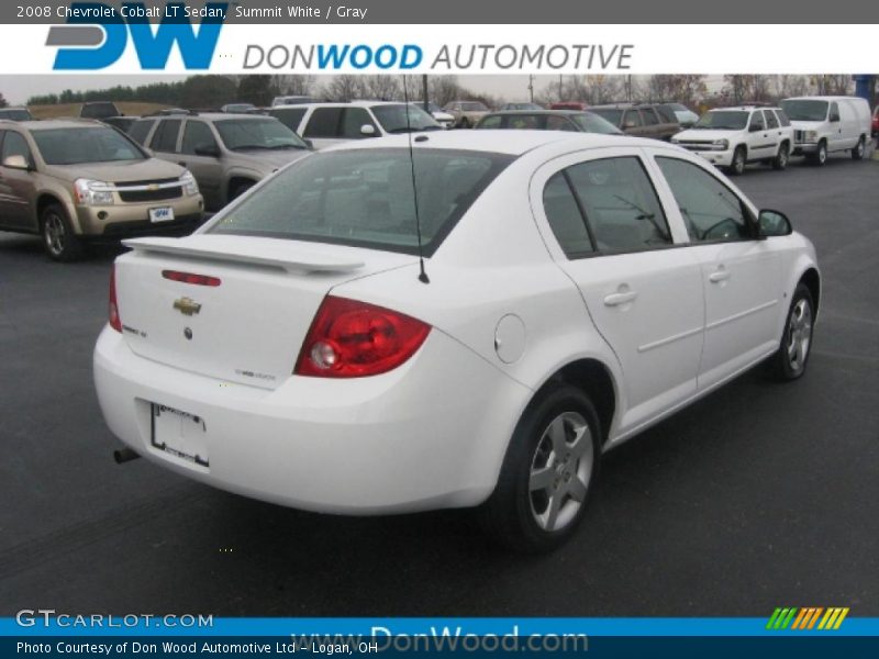 Summit White / Gray 2008 Chevrolet Cobalt LT Sedan