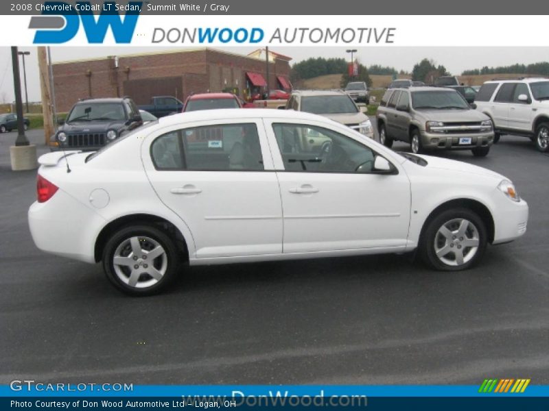 Summit White / Gray 2008 Chevrolet Cobalt LT Sedan