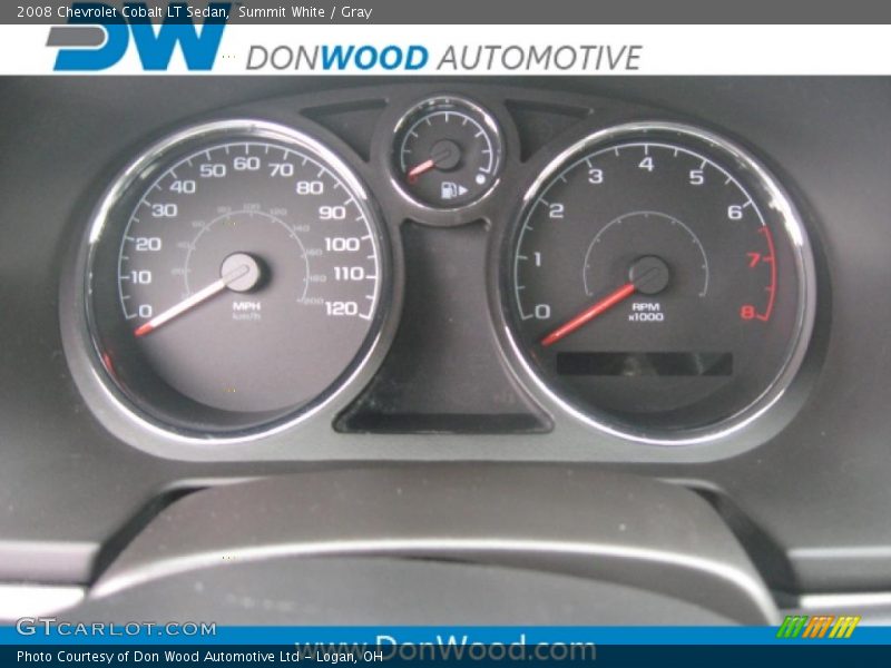 Summit White / Gray 2008 Chevrolet Cobalt LT Sedan