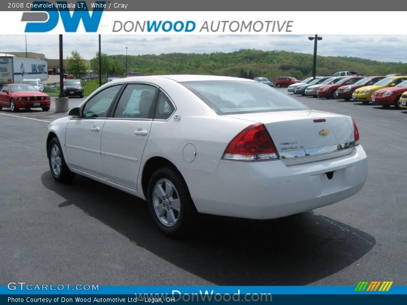 White / Gray 2008 Chevrolet Impala LT