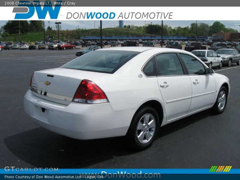 White / Gray 2008 Chevrolet Impala LT